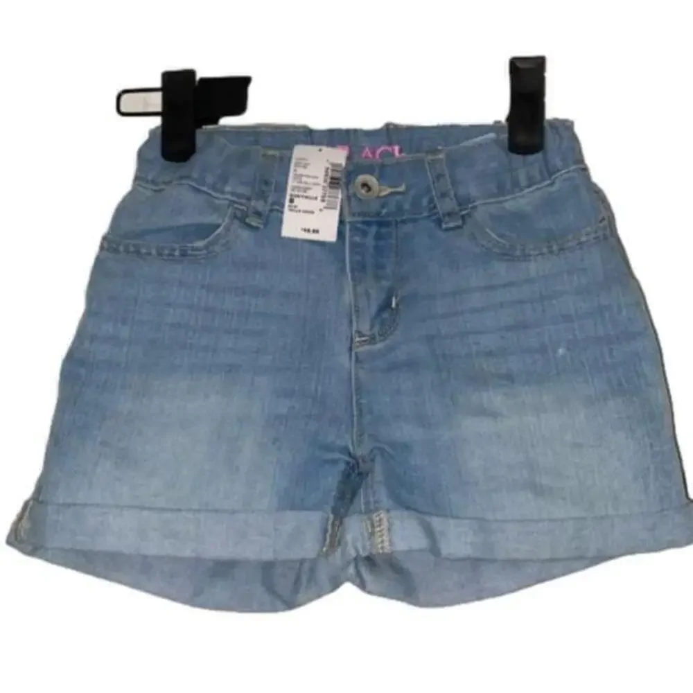 ⭐️ 3/$20 Girls The Children's Place Blue Denim Shorts Size 8 NWT